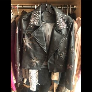 Pleather black jacket biker style BLANKNYC